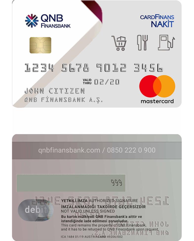 Turkey QNB Finansbank mastercard